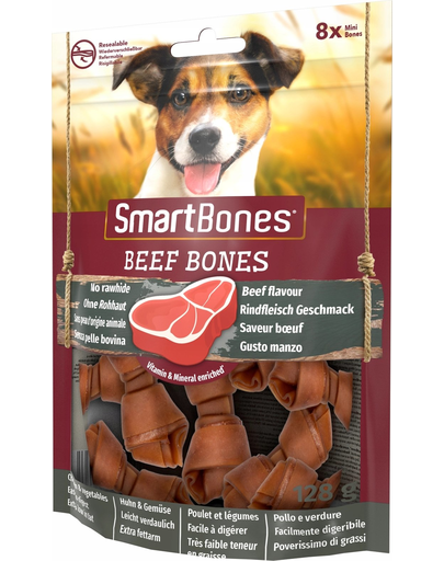 SmartBones Beef mini 8 db.marhaízű csontok, kisfajta kutyaknak