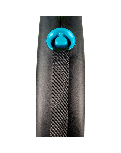 FLEXI Automatikus póráz Black Design L szalag 5 m kék szín