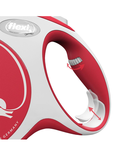 FLEXI New Comfort M Cord 5 m red automata póráz