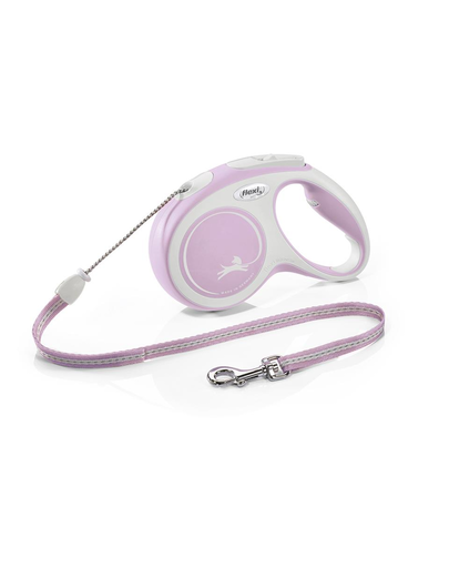 FLEXI New Comfort M Cord 5 m rose automata póráz