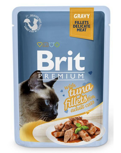 BRIT Premium Fillets in Gravy saszetki w sosie dla kota 24 x 85 g
