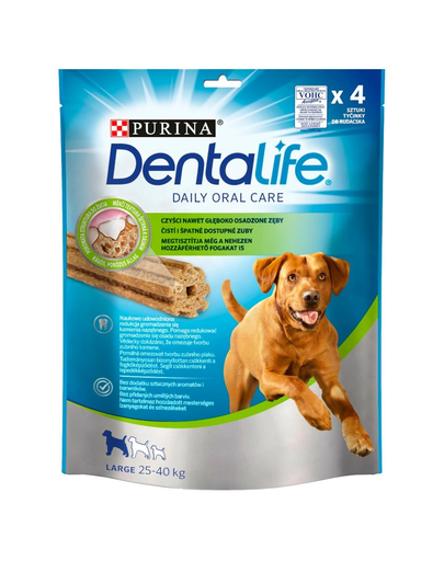PURINA Dentalife Large 142g (4db) fogászati csemege felnőtt, nagytestű kutyáknak