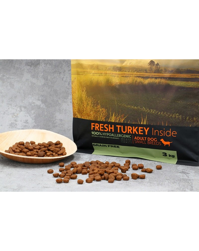COUNTRY&NATURE Turkey with Vegetables Recipe 3 kg Kistestű kutyatáp pulykával és zöldségekkel