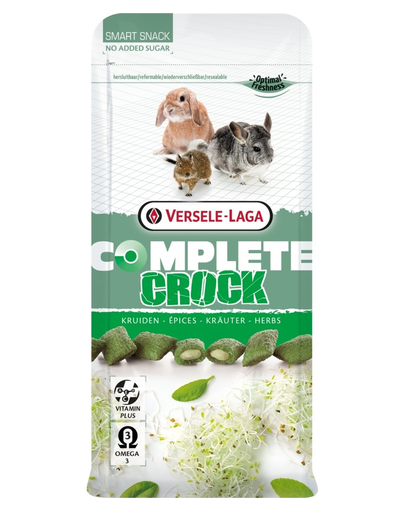 VERSELE-LAGA Crock Complete Herbs 50 g Jutalomfalat fűszerekkel nyulaknak és rágcsálóknak