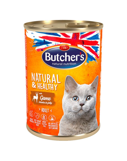 BUTCHER'S Natural&Healthy Cat játékfigurák zselében 400 g