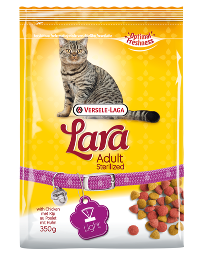 VERSELE-LAGA Lara Adult Sterilized - táp sterilizált macskáknak, ch 10 kg Újdonság!