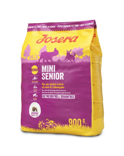 JOSERA MiniSenior 900g idősebb kistestű kutyák számára