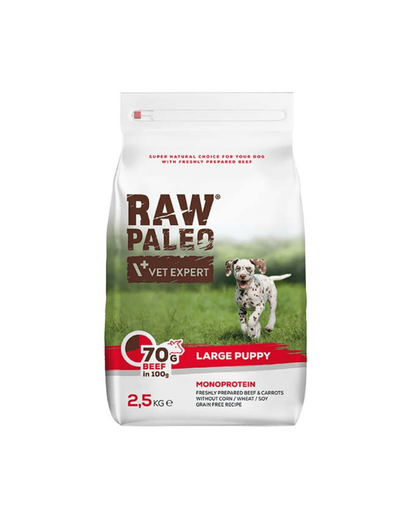 VETEXPERT Raw Paleo Beef puppy large 2,5kg