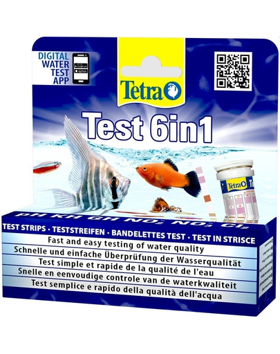 TETRA Test 6in1 Vízminőség csík teszt 10 pcs.