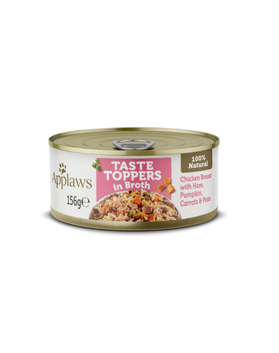 APPLAWS Taste Toppers in Broth Chicken Ham, Pumpkin 12 x 156 g