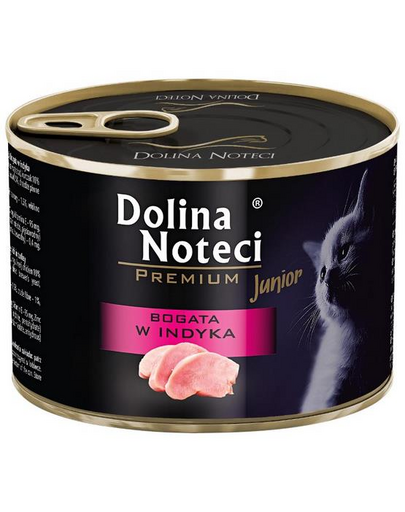 DOLINA NOTECI Premium Junior Pulykában gazdag eledel kiscicák számára 185 g