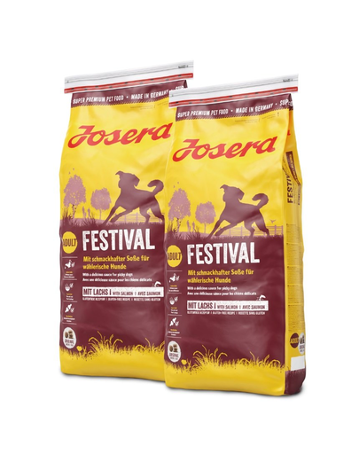 JOSERA Dog Festival válogatós kutyáknak, finom szósszal 2 x 15kg