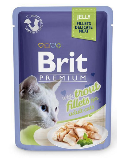 BRIT Premium Fillets in Jelly saszetki w galaretce dla kota 24 x 85 g