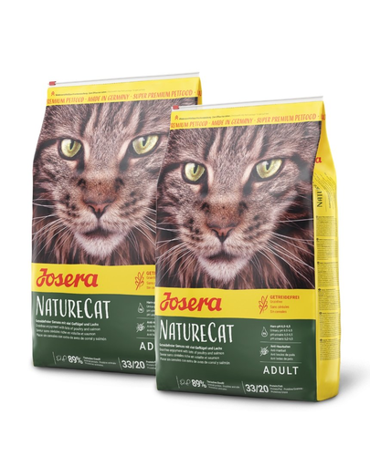 JOSERA Nature Cat gabona nélküli macskaeledel 20 kg (2 x 10 kg)