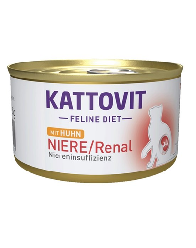 KATTOVIT Feline Diet Renal Csirke 12x85 g
