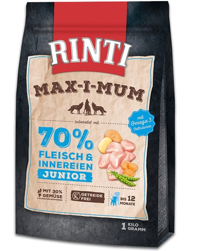 RINTI MAX-I-MUM Junior Chicken csirkével kölyökkutyáknak 1 kg
