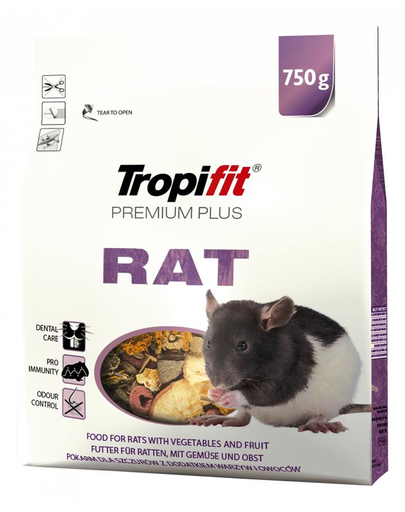 TROPIFIT Premium Plus RAT  egy patkánynak 750 g