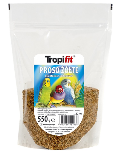 TROPIFIT Köles Sárga eledel díszmadarak számára 550 g