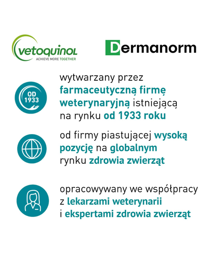 VETOQUINOL Dermanorm VTQ care 90 bőrtabletták kutyák és macskák számára