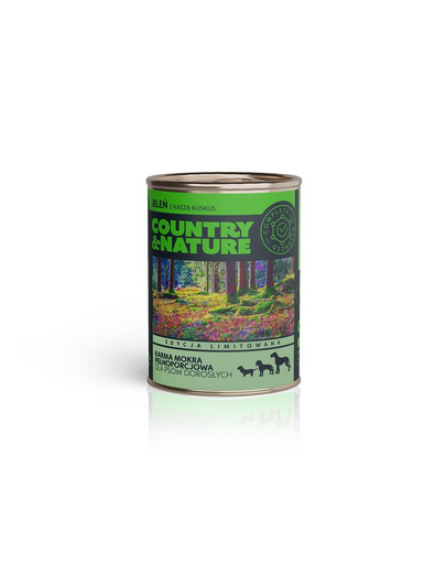COUNTRY&NATURE Gabonamentes nedves eledel Szarvas hús kuszkusszal 400 g