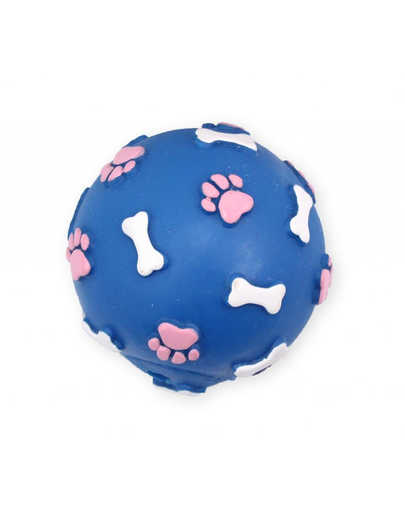 PET NOVA DOG LIFE STYLE Csont és mancslenyomatos labda 9cm kék
