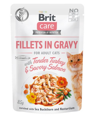 BRIT Care Fillets in Jelly – tasakos eledel szószban macskáknak 24 x 85 g