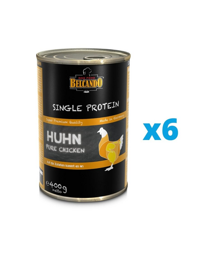 BELCANDO Single Protein Csirke 6x400 g nedves kutyaeledel