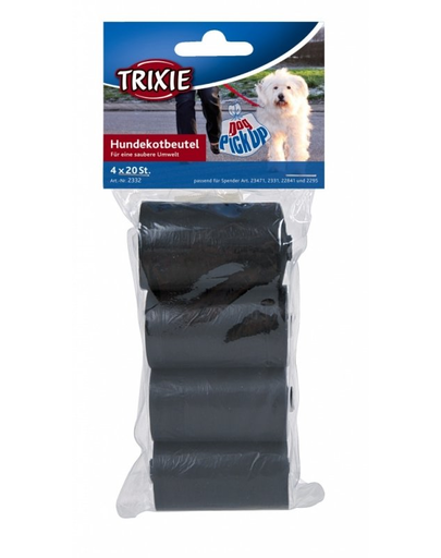 TRIXIE 4 tekercs zacskó kutyapiszokra-20 egy csomagban