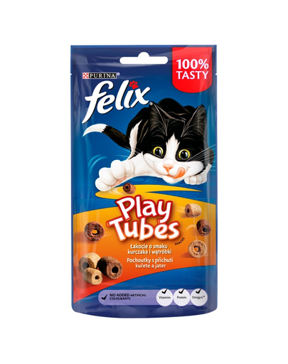 FELIX Play Tubes csirke és máj 8x50 g