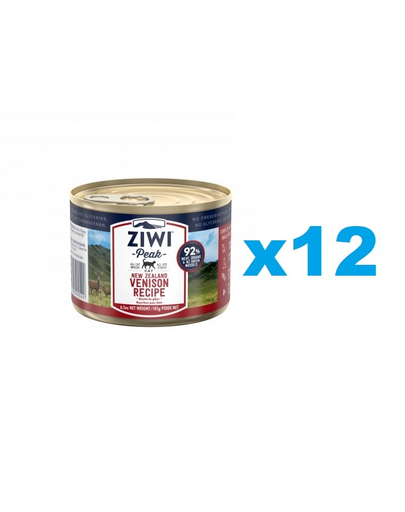 ZIWIPEAK Cat Venison 12 x 185 g