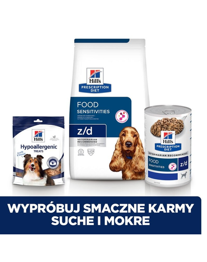 HILL'S Prescription Diet Canine z/d 370 g élelmiszer-intoleranciák esetén