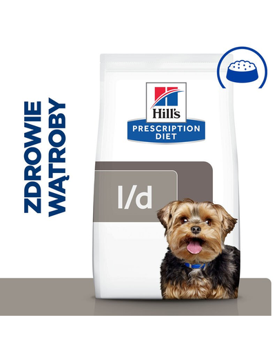 HILL'S Prescription Diet Canine l/d 4 kg táplálék májbeteg kutyáknak