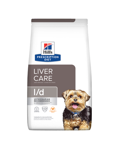 HILL'S Prescription Diet Canine l/d 4 kg táplálék májbeteg kutyáknak