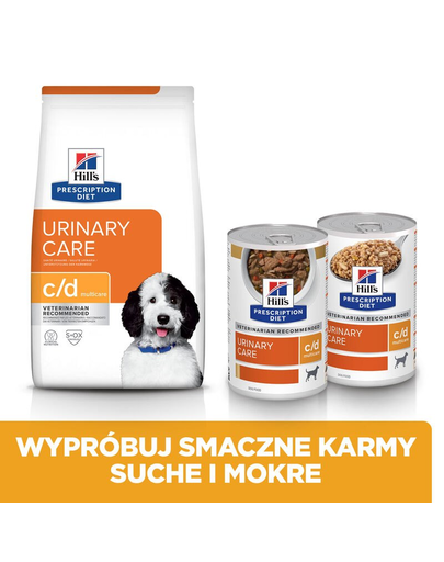 HILL'S Prescription Diet Canine c/d Multicare 1,5 kg táplálék húgyúti betegségben szenvedő kutyáknak