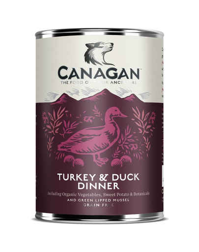 CANAGAN Dog Turkey&Duck nedves kutyaeledel pulykával és kacsával 400 g