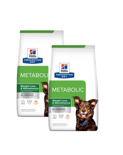 HILL'S Prescription Diet Canine Metabolic túlsúlyos kutyáknak való táplálék 24 kg (2x12 kg)