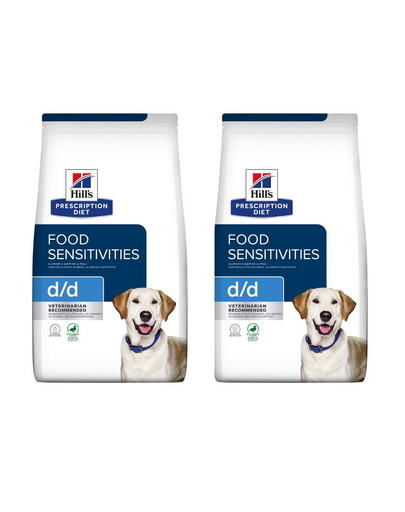 HILL'S Prescription Diet Canine d/d Food Sensitivites Duck & Rice Kacsa és rizs 24 kg (2x12 kg)