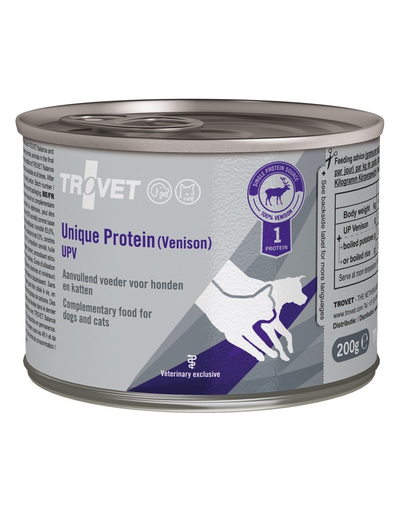 TROVET Unique Protein Venison UPV Dog&Cat vadhús 6x200 g