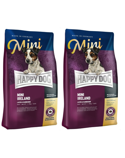 HAPPY DOG Mini Irish száraztáp kistestű kutyafajtáknak 16 kg (2 x 8 kg)