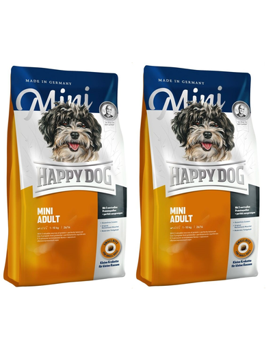 HAPPY DOG Fit & Well Adult Mini szárazeledel felnőtt kistestű kutyáknak 16 kg (2 x 8 kg)