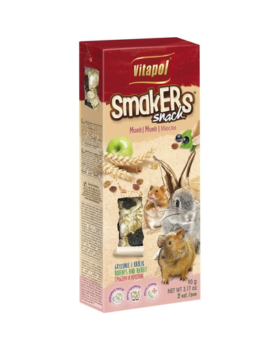 VITAPOL Smakers rágcsálóknak - müzli 2 db