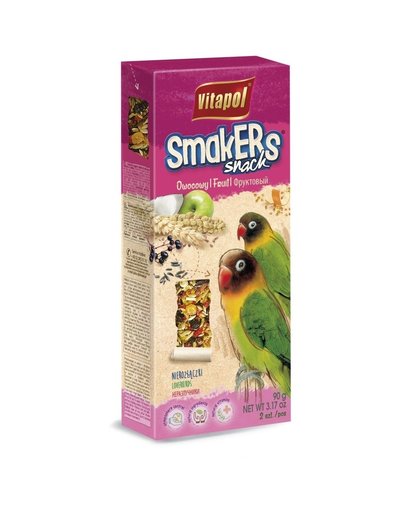 VITAPOL Smakers törpepapagájoknak - gyümölcsös 90 g