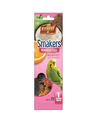 VITAPOL Smakers hullámos papagájnak - gyümölcsös 45 g