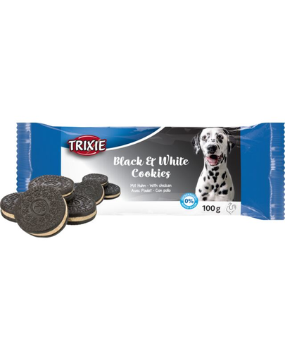 TRIXIE Black & White Cookies csirkés keksz kutyáknak 100 g