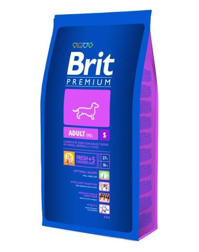BRIT prémium dog adult s 8 kg