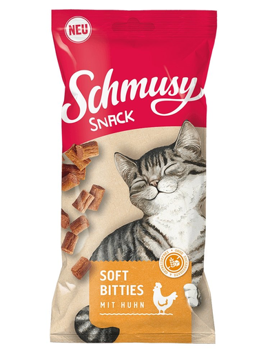 SCHMUSY SNACK Soft Bities puha csirkefalatok 60 g