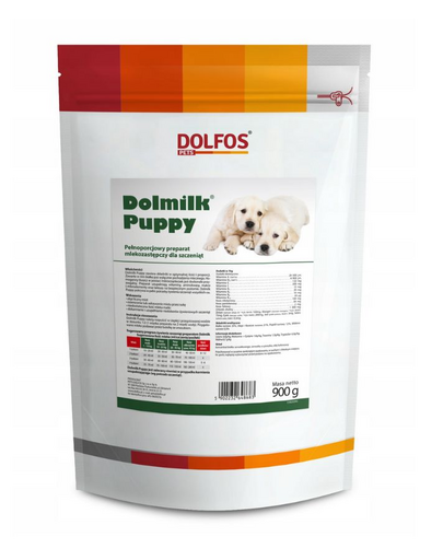 DOLFOS Dolmilk Puppy 900g Teljes értékű tejpótló tápszer kölyökkutyáknak