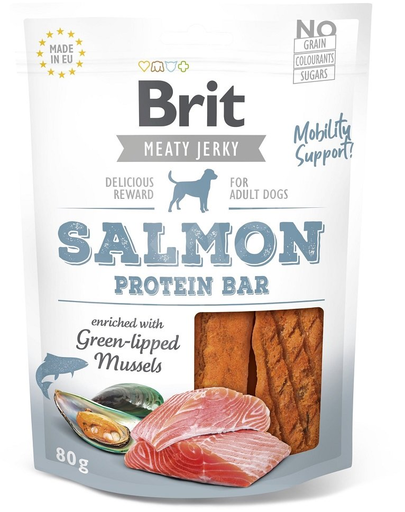 BRIT Jerky Snack Salmon protein bar 80 g