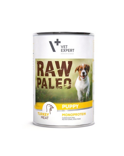 VET EXPERT RAW PALEO Puppy puly 400 g nedves kölyökkutyatáp pulykával