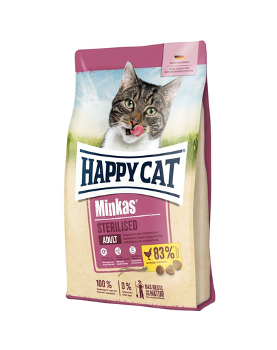 HAPPY CAT Minkas Sterilised Baromfi 10 kg